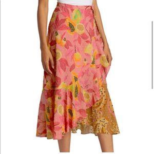 Farm Rio DUAL PRINTS MIDI SKIRT